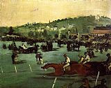 Edouard Manet Wall Art - The Races in the Bois de Boulogne